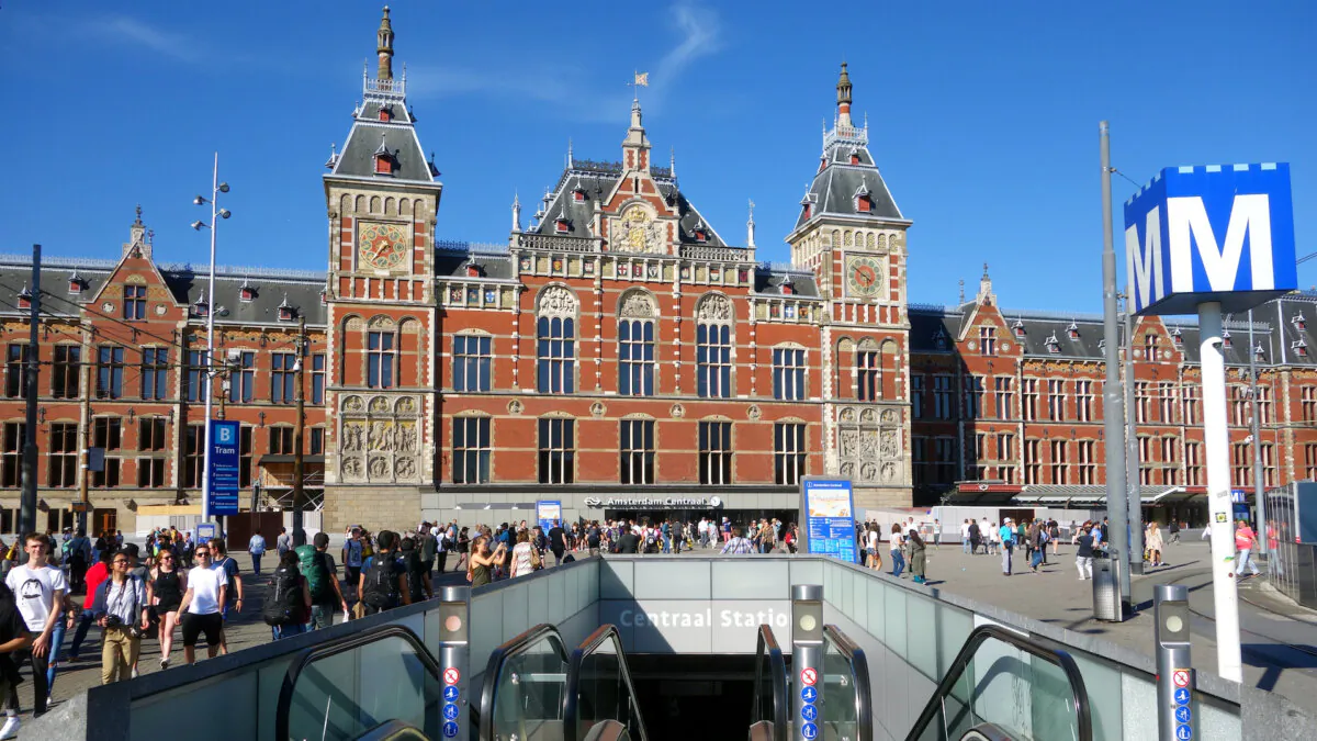 Amsterdam Centraal train station is the starting point for any Amsterdam adventure: history, famous art, or mayonnaise-slathered fries. (Rick Steves/TNS)