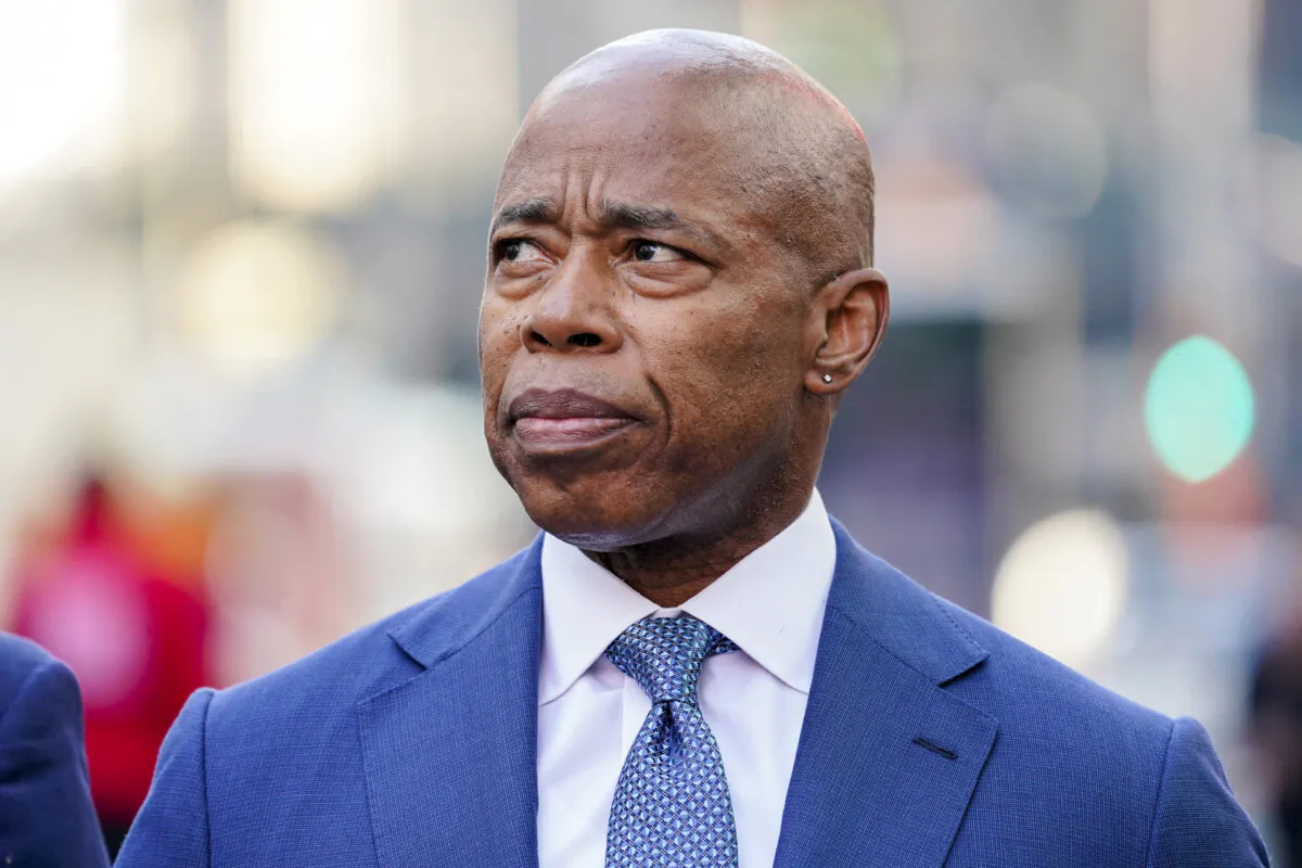 New York Mayor Eric Adams attends a news conference in New York on Oct. 11, 2022. (Mary Altaffer/AP Photo)