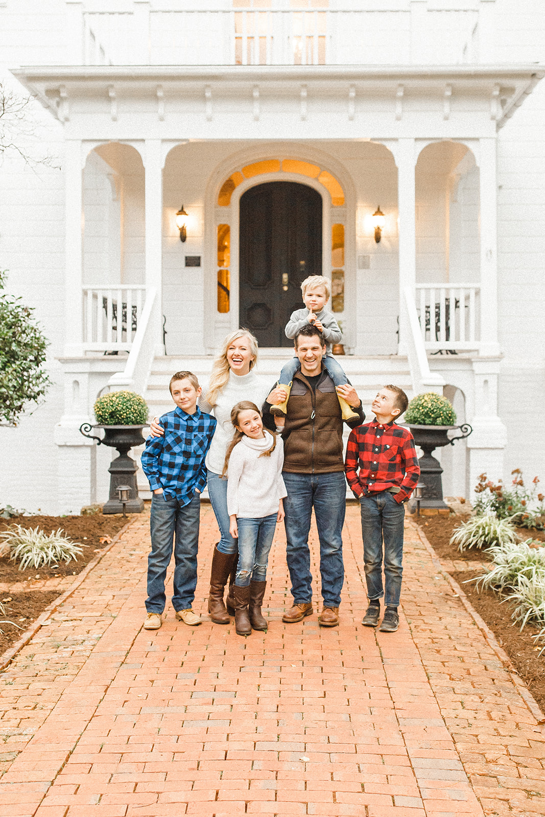 The Cashell family with their children.