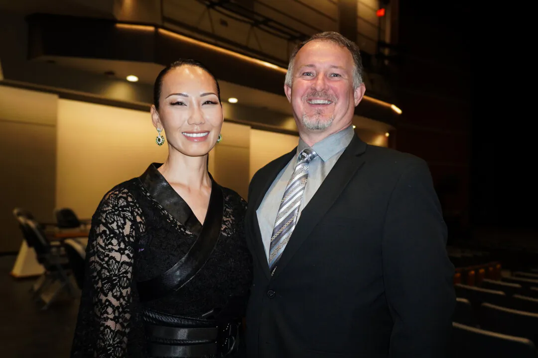 Chad and Florence Ray at the Shen Yun Performing Arts performance at ETSU Martin Center for the Arts on Feb. 6, 2024.  (Sherry Dong/The Epoch Times)