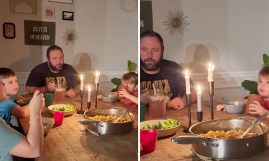 Family of Six Started Eating Dinner by Candlelight, and Here's What They Noticed