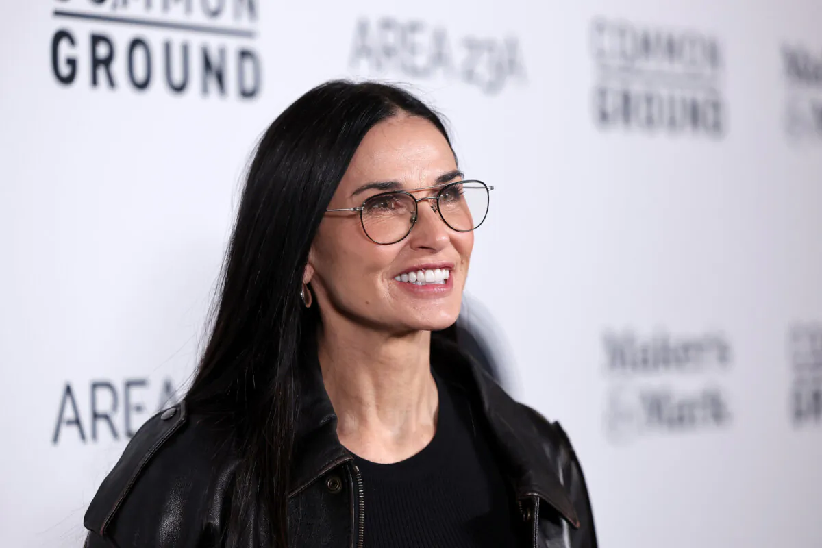 Demi Moore attends the Los Angeles special screening of "Common Ground" at Samuel Goldwyn Theater in Beverly Hills, Calif., on Jan. 11, 2024. (Amy Sussman/Getty Images)