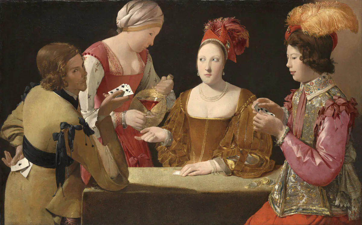 "The Cheat With the Ace of Clubs," circa 1630–1634, by Georges de La Tour. Oil on canvas. Kimbell Art Museum, Forth Worth, Texas. (Public Domain)