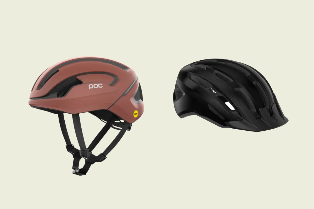 (Left) POC Omne Air MIPS Bike Helmet (Right) Met Downtown MIPS Bike Helmet (Illustration by The Epoch Times, Amazon)
