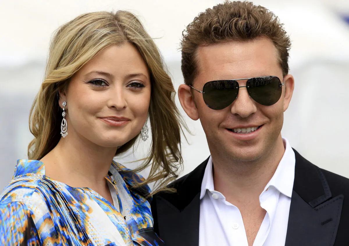 EGHAM, ENGLAND - JULY 25: Nick Candy and Holly Valance arrive at the Cartier tent at Guards Polo Club for the Cartier International Polo Day on July 25, 2010 in Egham, England. (Photo by Chris Jackson/Getty Images)