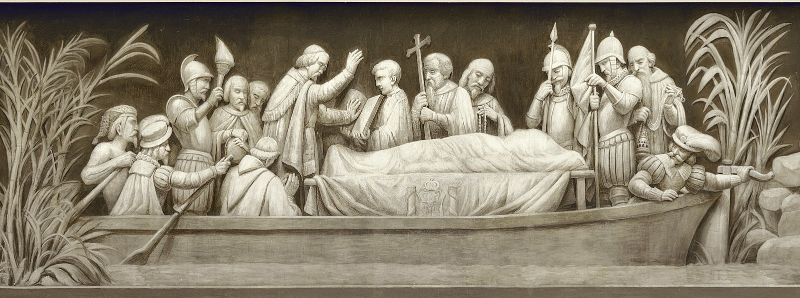 Burial of De Soto, Capitol Building, Frieze