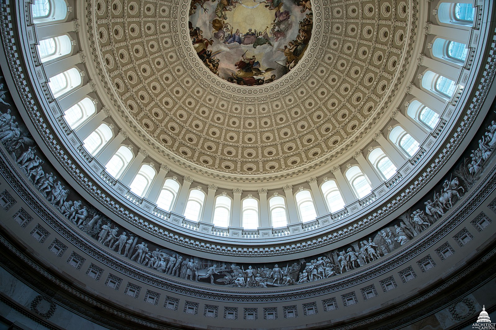 United States Capitol Rotunda, Frieze