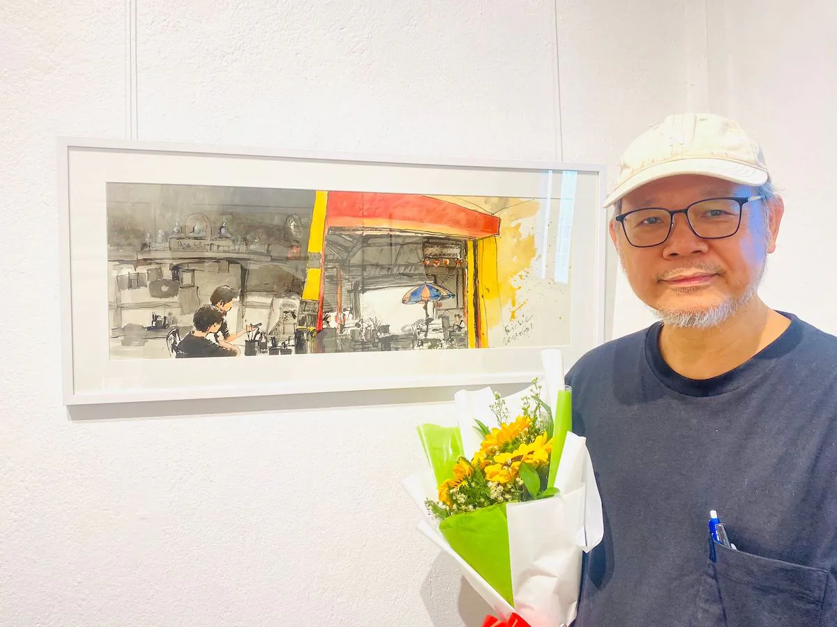 Hong Kong sketch artist Richie Cheung recently moved to Thailand, but his passion for painting remains unabated. (Courtesy of Richie Cheung)