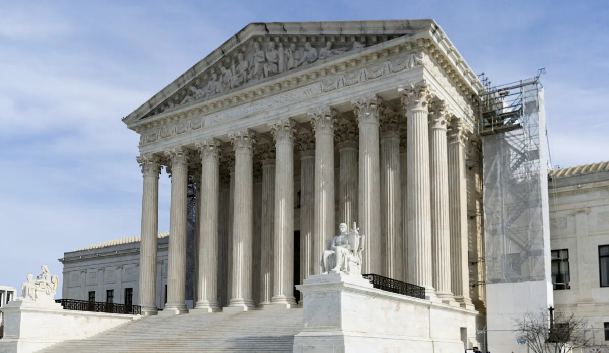 The US Supreme Court in Washington, on Feb. 8, 2024. (Julia Nikhinson/Getty Images)