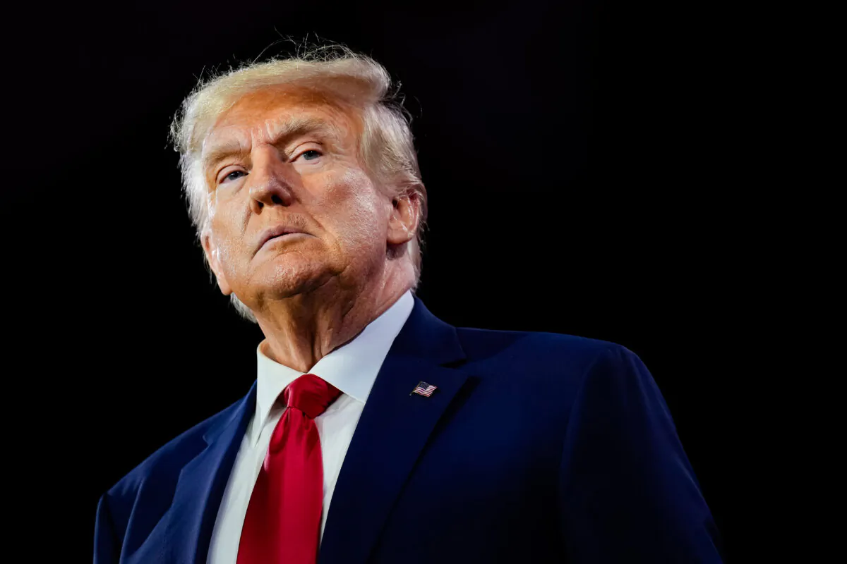 Republican presidential candidate former President Donald Trump speaks at the Faith and Freedom Road to Majority conference at the Washington Hilton in Washington on June 24, 2023. (Drew Angerer/Getty Images)