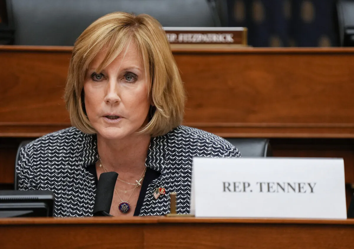 WASHINGTON, DC - MARCH 10:   Rep. Claudia Tenney speaks as U.S. Secretary of State Antony Blinken testifies before the House Committee on Foreign Affairs on The Biden Administration's Priorities for U.S. Foreign Policy on Capitol Hill on March 10, 2021 in Washington, DC. Blinken is expected to take questions about the Biden administration's priorities for U.S. foreign policy. (Photo by Ken Cedeno-Pool/Getty Images)