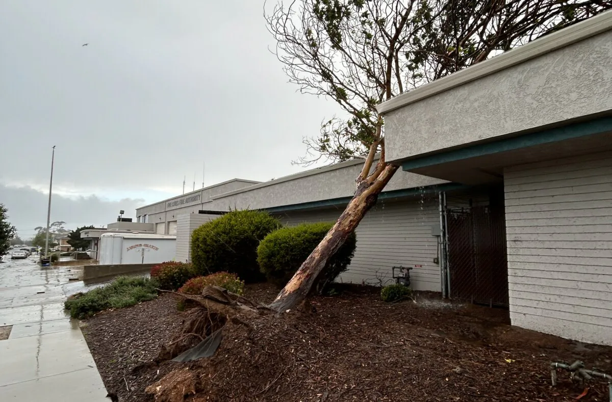Two tornadoes struck San Luis Obispo County, Calif., on Feb. 7, 2023. (Courtesy of National Weather Service Los Angeles)