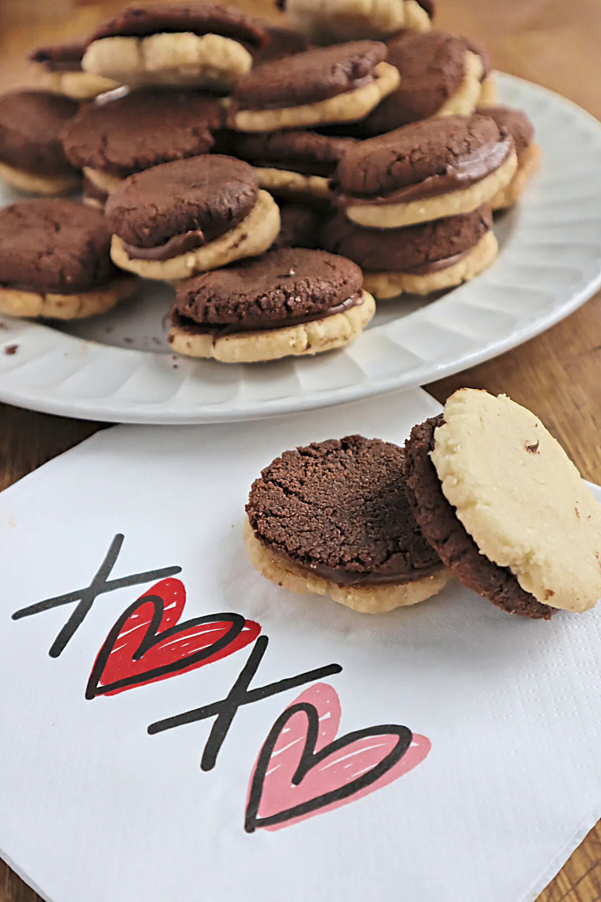 These buttery shortbread cookies are sandwiched with chocolate-hazelnut spread, making them a perfect treat for World Nutella Day on Feb. 5. (Gretchen McKay/Pittsburgh Post-Gazette/TNS)