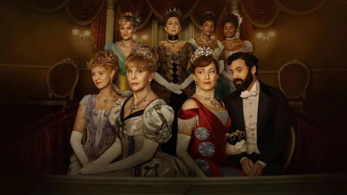 The main cast of the Julian Fellowes's TV drama, "The Gilded Age." (Courtesy of HBO)