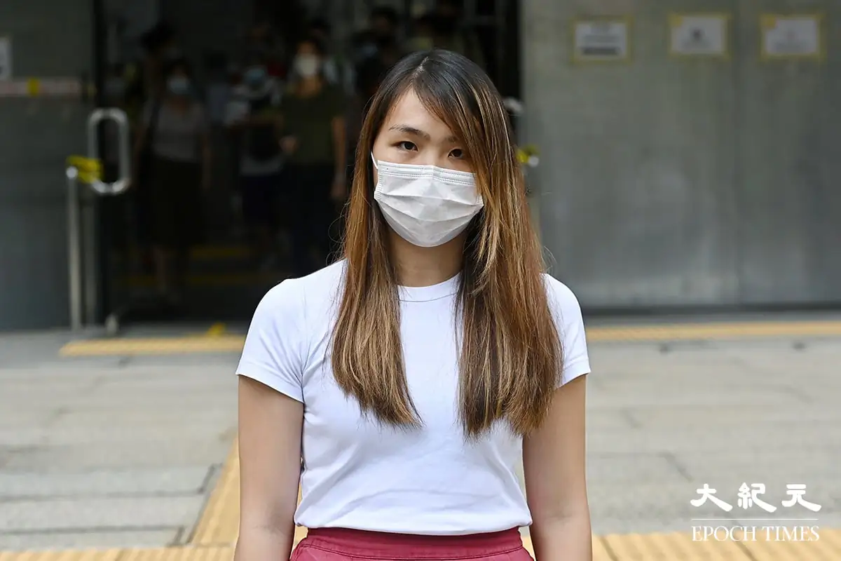 Althea Suen Hiu-nam, the former president of the Hong Kong University Students’ Union. (Sung Pi-Lung/The Epoch Times)