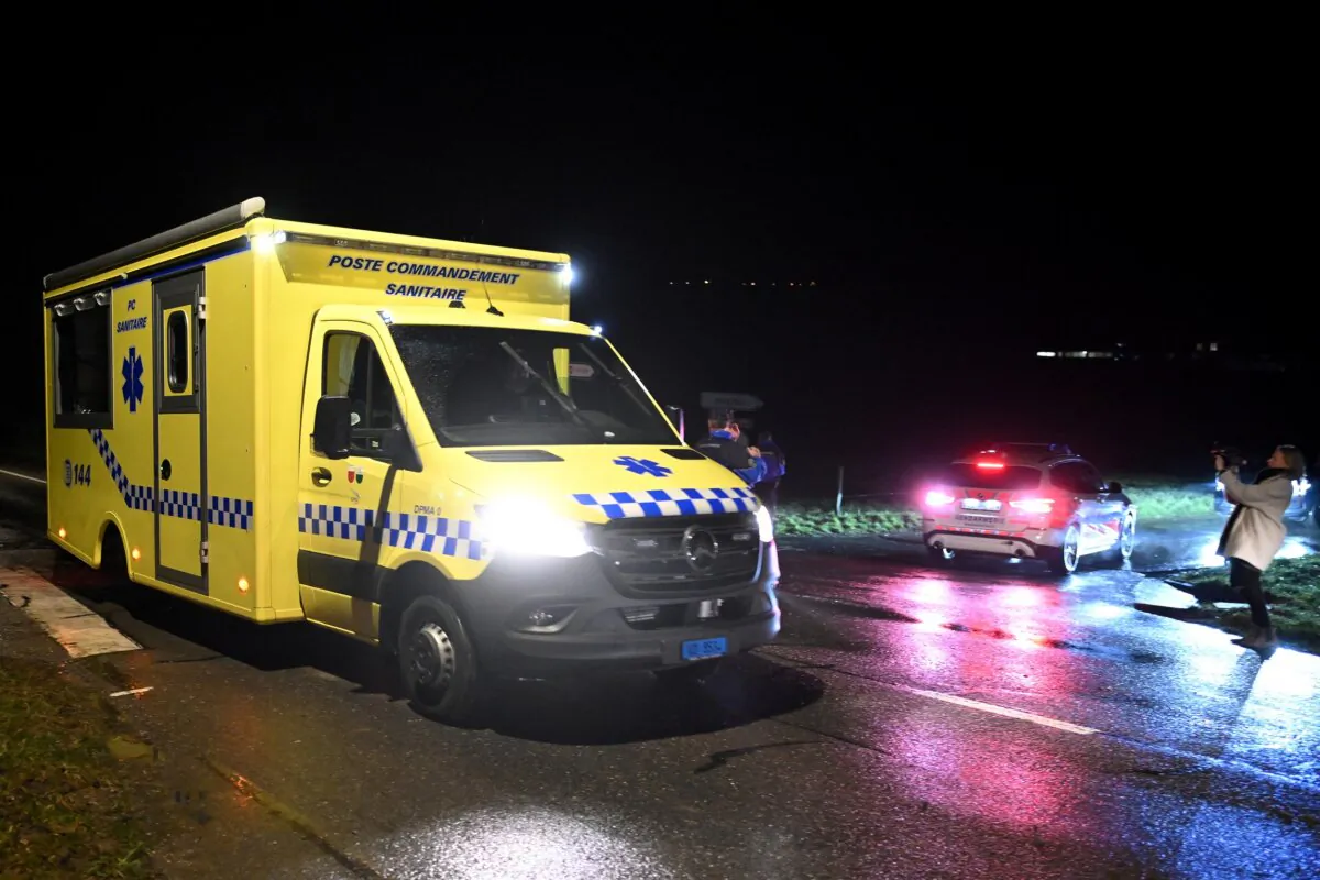 An ambulance in Switzerland in a file phoo. (Fabrice Coffrini/AFP via Getty Images)
