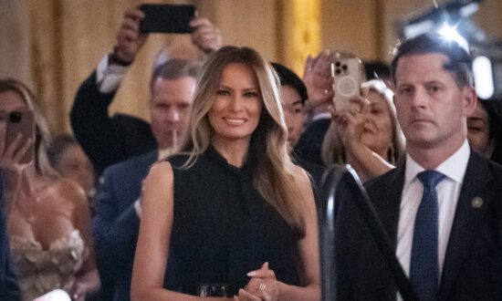 Melania Trump Makes Rare Appearance at Glitzy Mar-a-Lago Event Supporting Former President