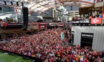 Fans Gather to Watch Super Bowl