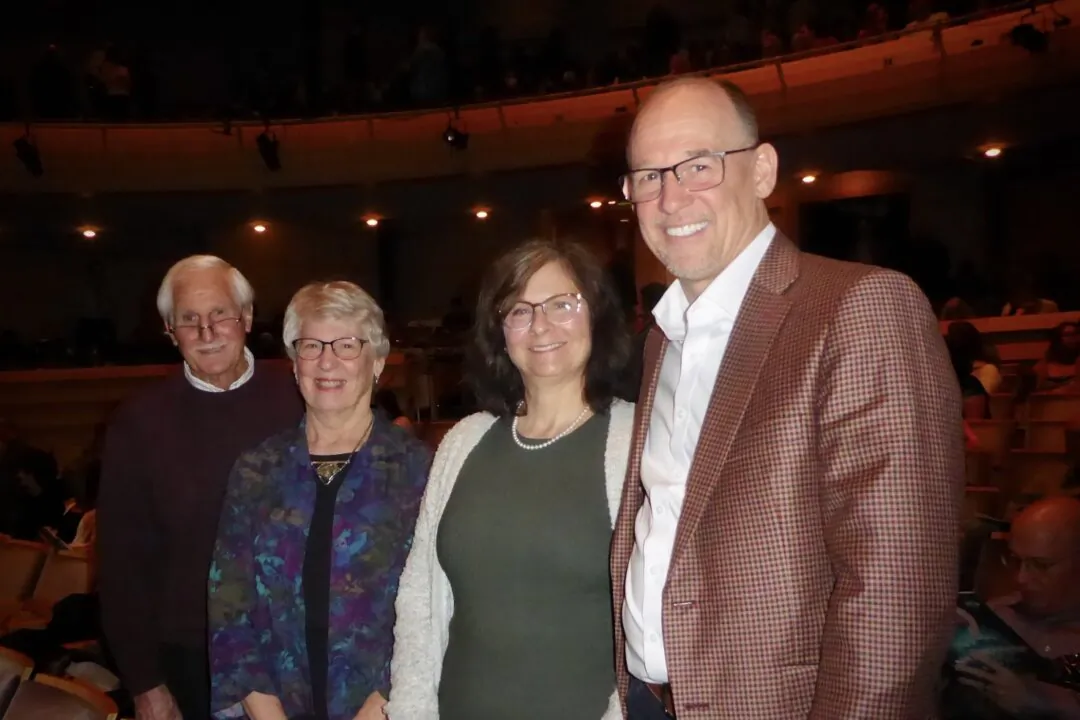 The family of Jeff and Lisa Gafner attended Shen Yun Performing Arts at the Overture Center for the Arts in Madison, Wis., on Feb. 11, 2024. (Frank Liang/The Epoch Times)