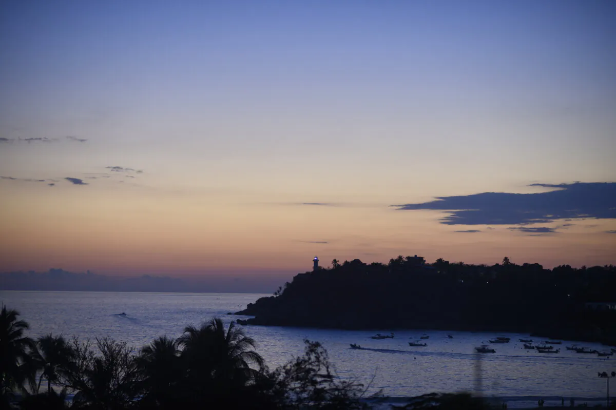 The Pacific coast town of Puerto Escondido in Mexico in a file photo. (Alfredo Estrella/AFP via Getty Images)