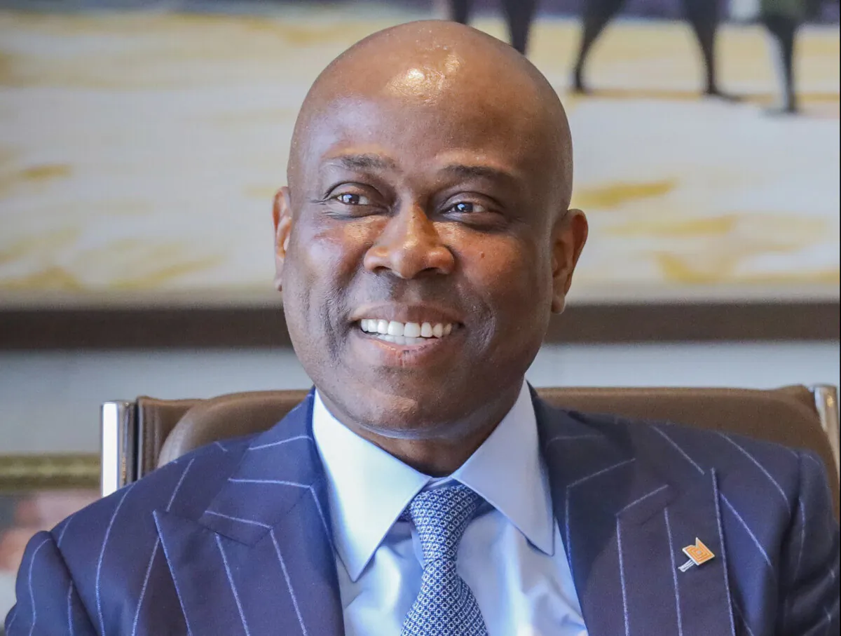 Herbert Wigwe, chief executive of Access Bank, in his Lagos office in Nigeria. (Ayodeji Owolabi/AP Photo)