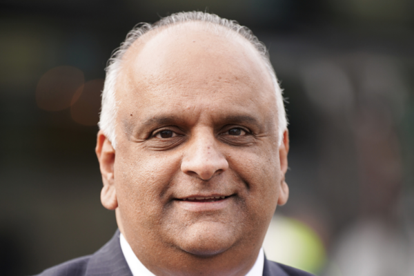 Labour by-election candidate for Rochdale, Azhar Ali. Feb. 7, 2024 (PA Media)