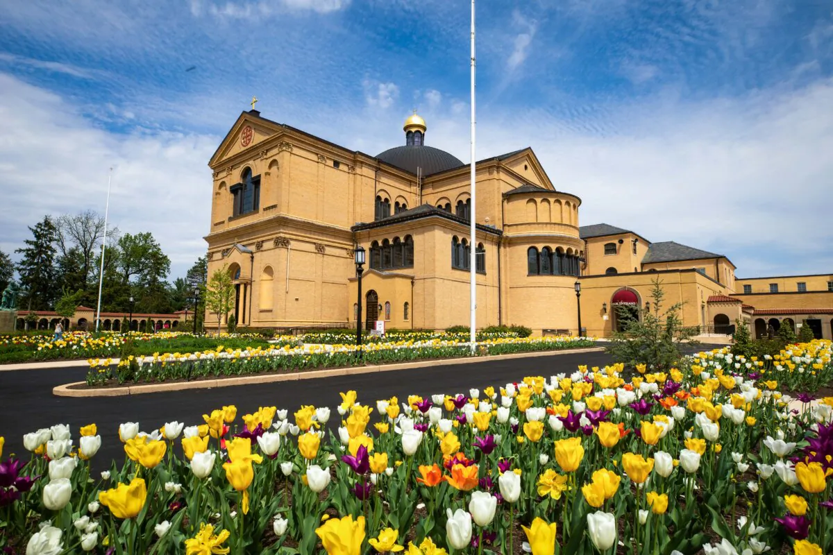 The Franciscan Monastery of the Holy Land in America is a Franciscan complex at 14th and Quincy streets in the Brookland neighborhood near Catholic University of America in Washington. (Nicole Glass Photography/Shutterstock)