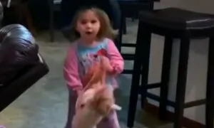 Little Cowgirls Flawlessly Ride Hoverboards in Circles Inside House–Just Like Professionals