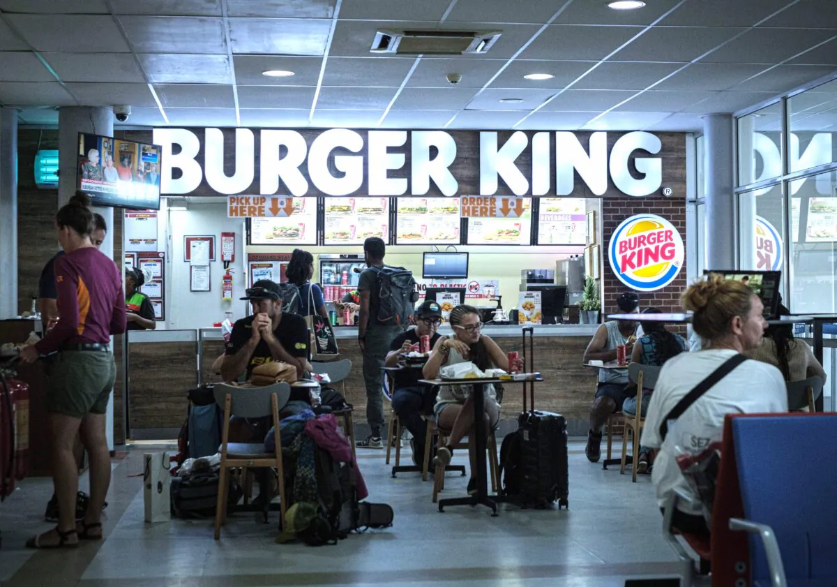 A Burger King restaurant at the departure gates of an airport in a file photo taken on Nov. 22, 2019. (Yasuyoshi Chiba/AFP via Getty Images)