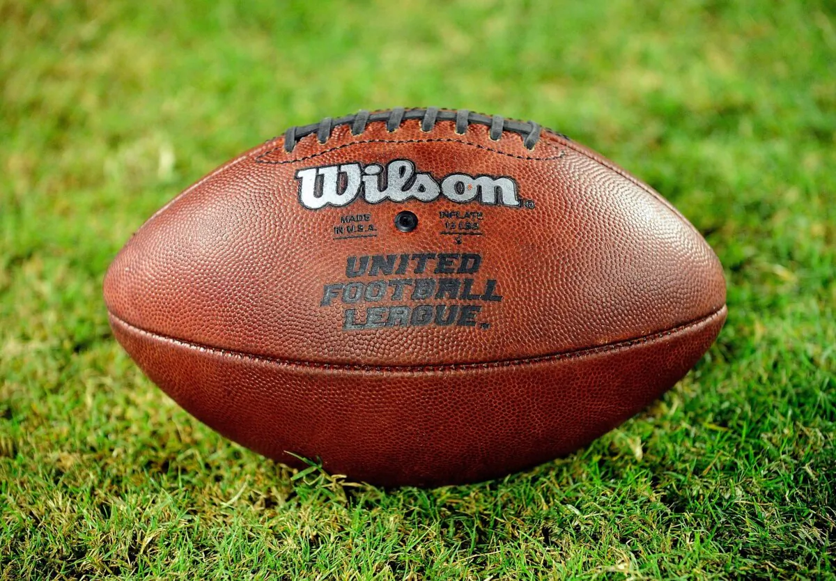 UFL signage during the game between the California Redwoods and the Florida Tuskers at the Florida Citrus Bowl in Orlando, Fla., on Oct. 22, 2009. (Sam Greenwood/Getty Images)