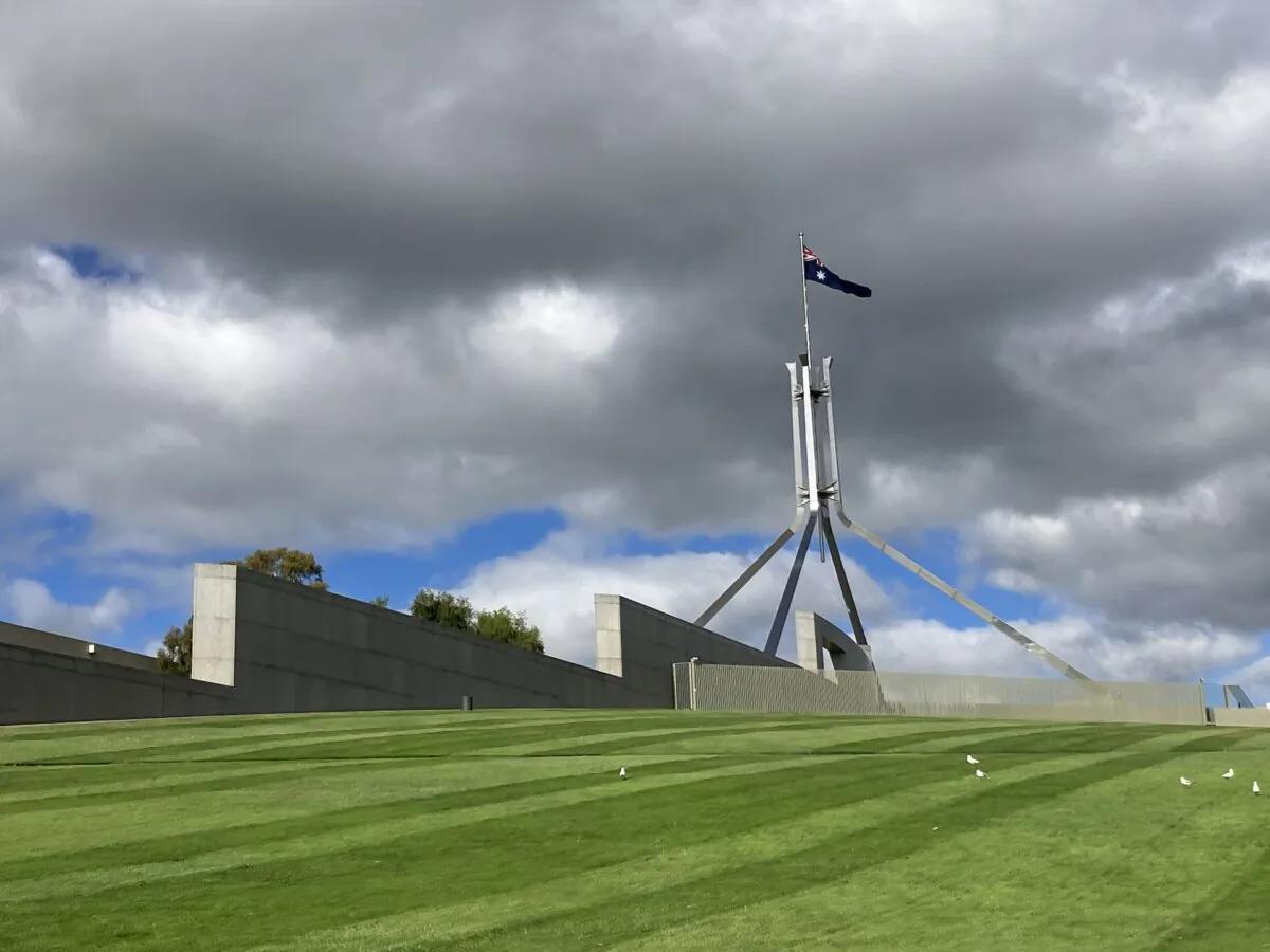 Australia's federal Parliament in Canberra, Australia, on Feb. 8, 2024. (Melanie Sun/The Epoch Times)