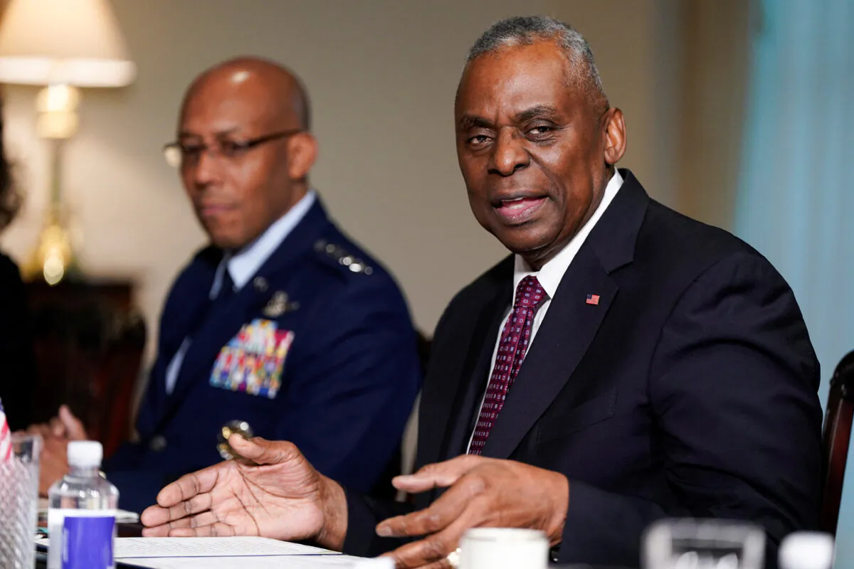 Defense Secretary Lloyd Austin at the Pentagon, on January 31, 2024. (Joshua Roberts/Reuters)