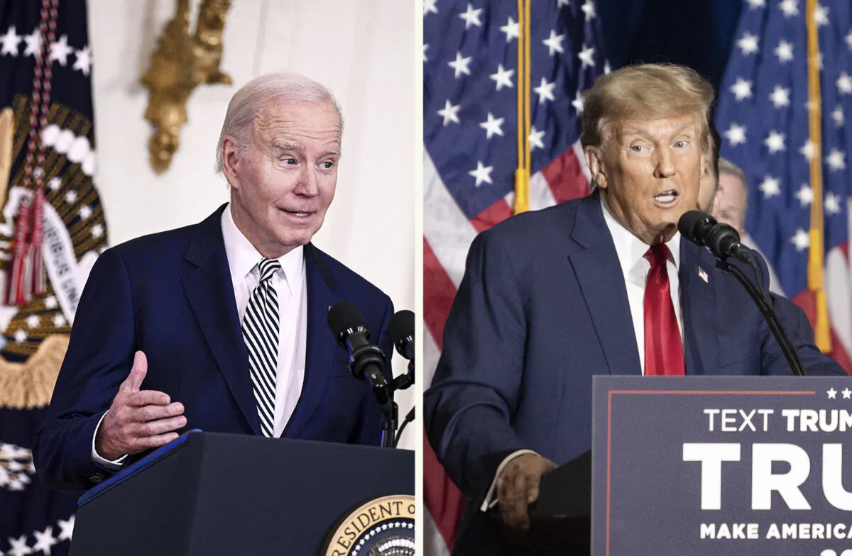 (L) President Joe Biden. (Brendan Smialowski/AFP via Getty Images)