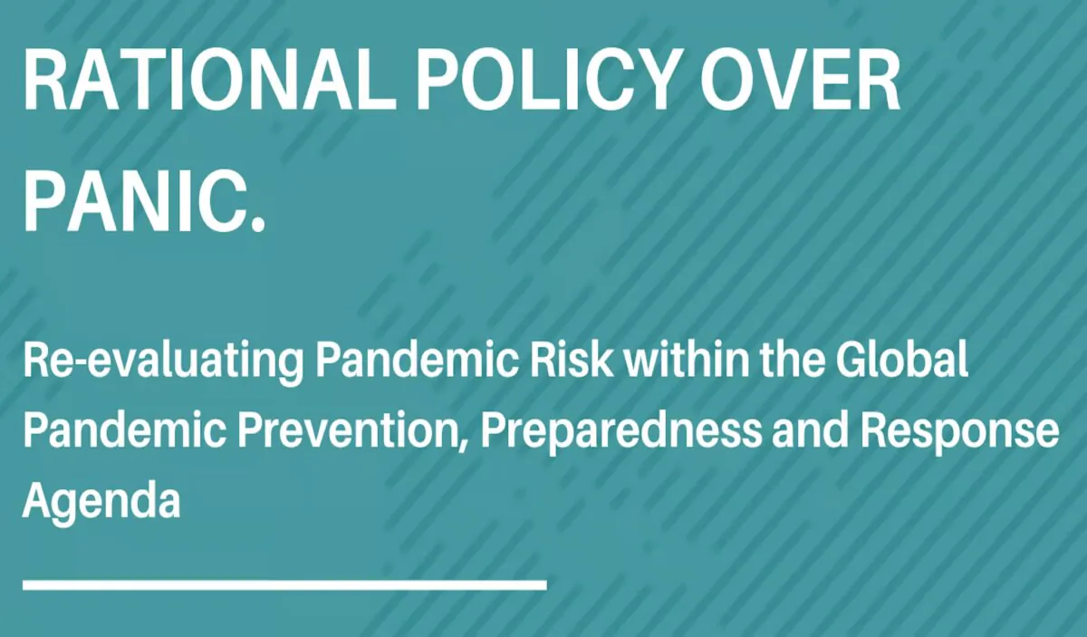 The cover of REPPARE report “Rational Policy Over Panic,” Feb. 12, 2024, by David Bell, Garrett Brown, Blagovesta Tacheva, and Jean von Agris. (Brownstone Institute)
