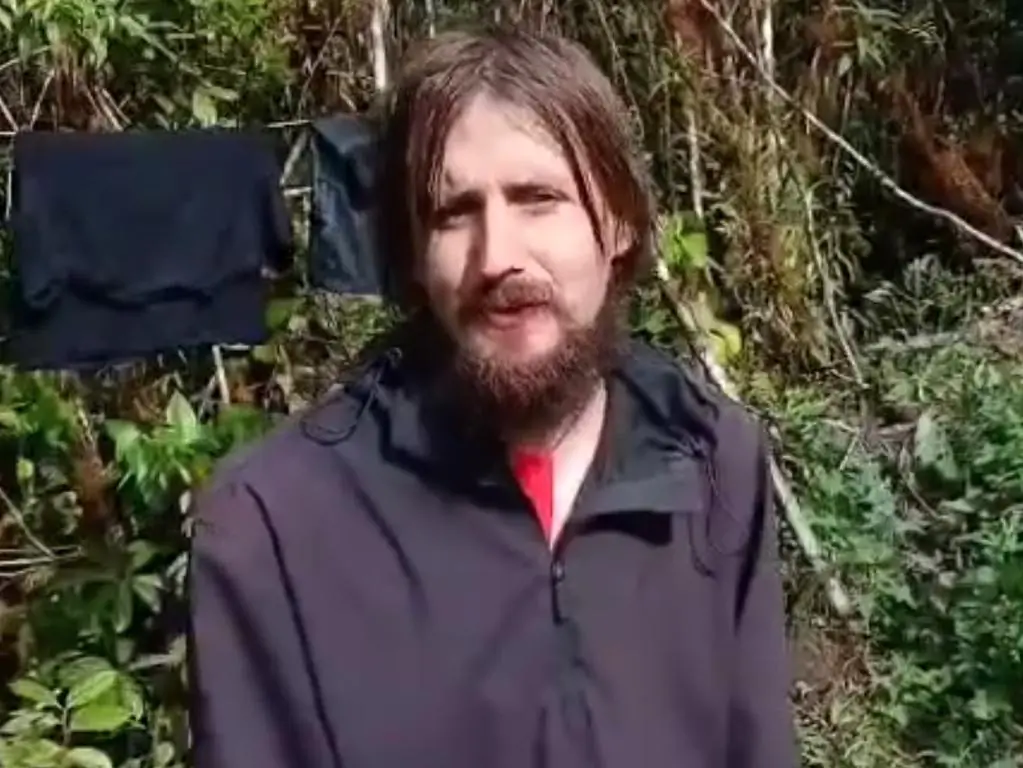 New Zealand Pilot Phillip Mehrtens captured by pro-independence rebels in West Papua appeared in a new hostage video this week. Image MFAT