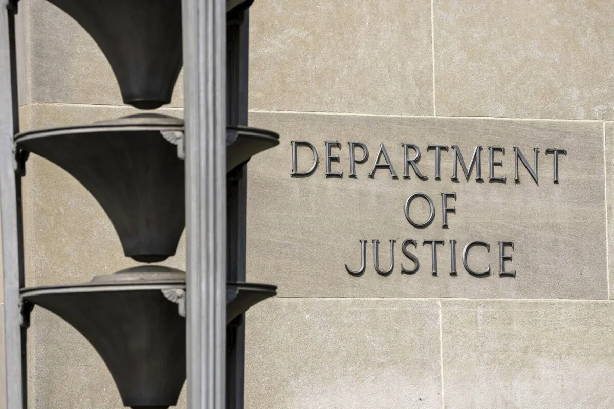The Robert F. Kennedy Department of Justice Building is seen in Washington, on June 9, 2023. (Alex Brandon/The Canadian Press/AP)