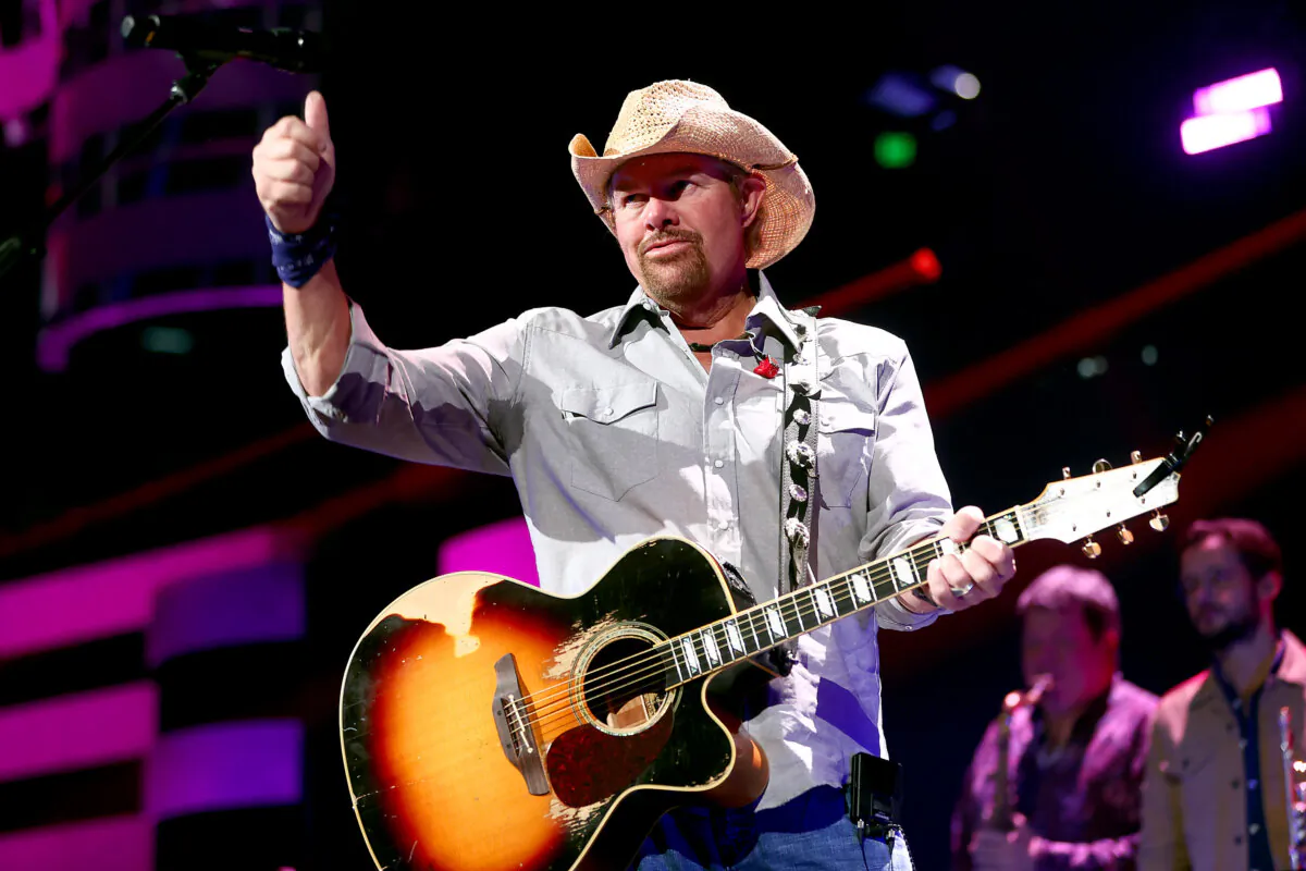 Toby Keith performs onstage during the 2021 iHeartCountry Festival at The Frank Erwin Center in Austin, Texas, on Oct. 30, 2021. (Matt Winkelmeyer/Getty Images for iHeartMedia)