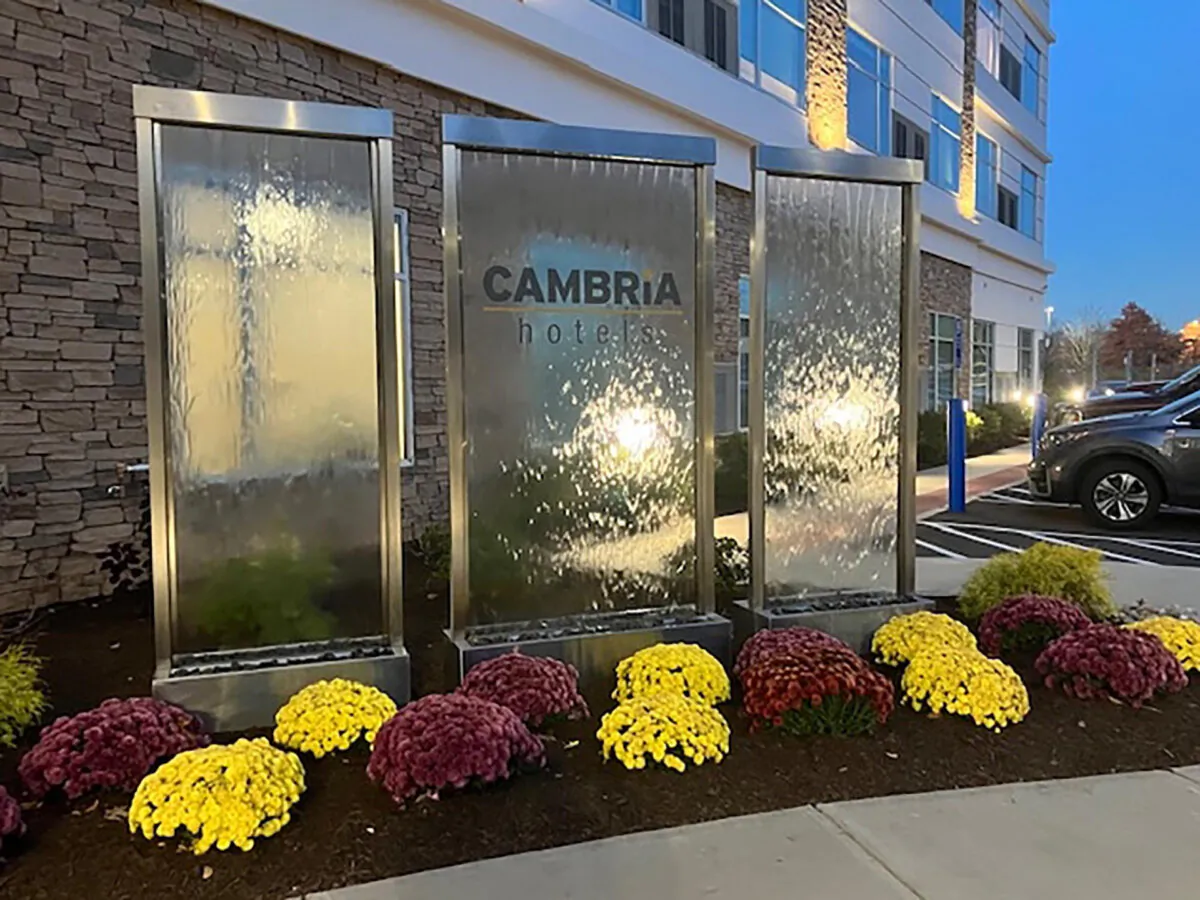 The Cambria Hotel in South Windsor, Connecticut, is a boutique-style hotel with 108 rooms. Currently, 41 percent of Choice Hotels' Cambria sites offer EV charging, and by the end of 2024, all are expected to be outfitted with at least one charging station. (Deidre Montague/Hartford Courant/TNS)