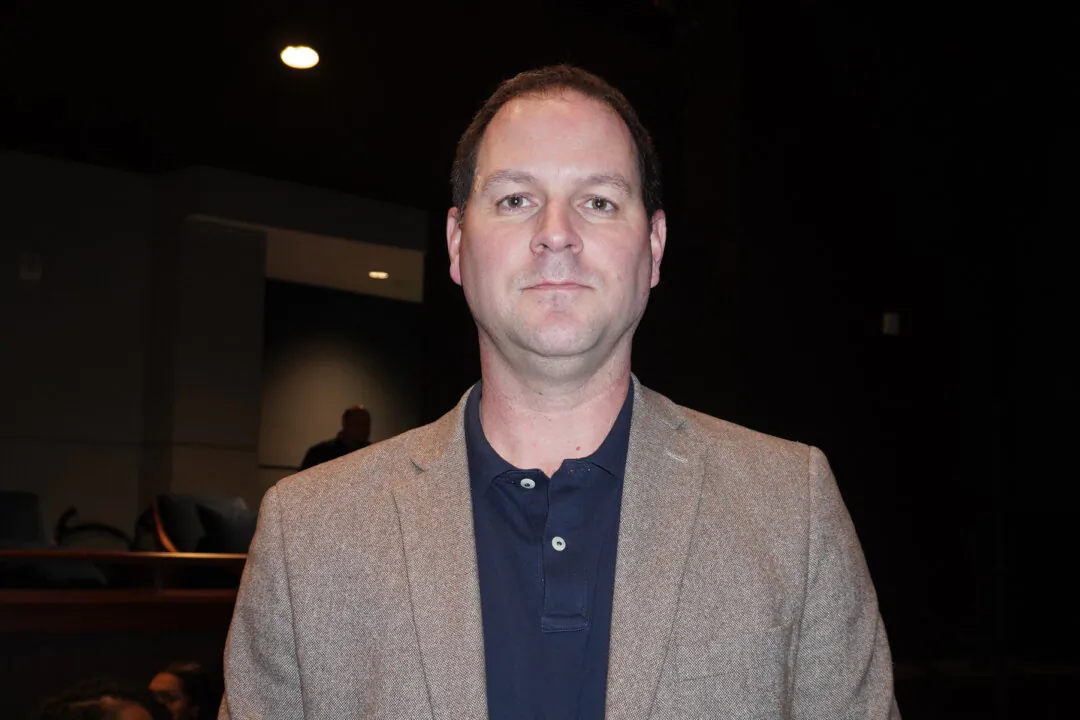 John Long enjoyed the Shen Yun matinee performance at the Columbia County Performing Arts Center in Augusta, Ga., on Feb. 17, 2024. (Sherry Dong/The Epoch Times)