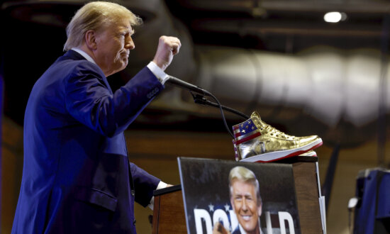 Trump Makes Surprise Appearance to Launch Sneaker Line