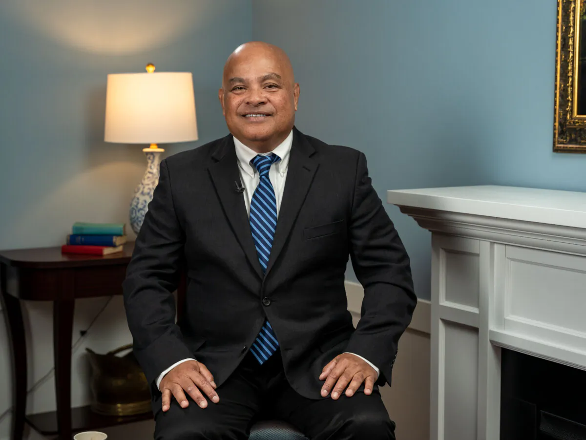 Former President of the Federated States of Micronesia David Panuelo in Washington on Nov. 29, 2023. (Lei Chen/The Epoch Times)