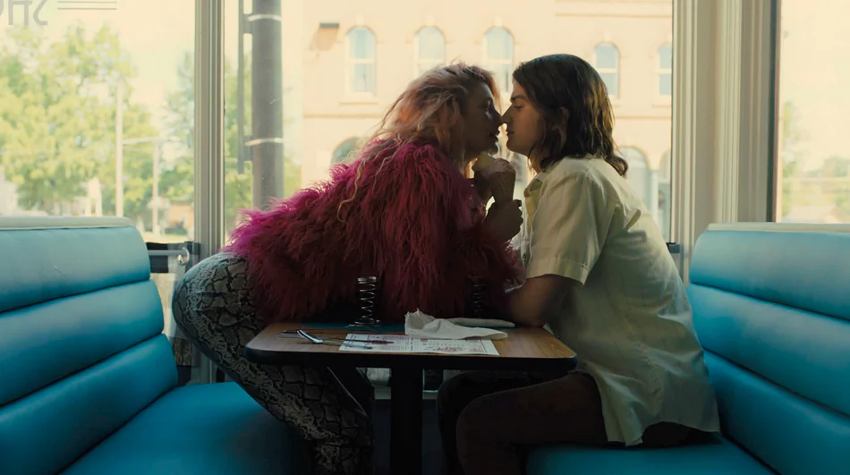 Marmalade (Camila Morrone) ensuring, one last time, that Baron (Joe Keery) doesn't forget the reason he needs to do some things he doesn't want to do, in "Marmalade." (Signature Films)