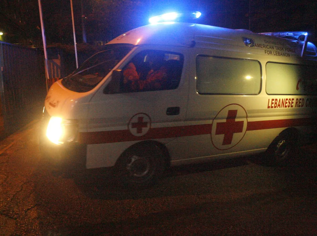 An ambulance in Beirut on March 2, 2011. (AFP via Getty Images)