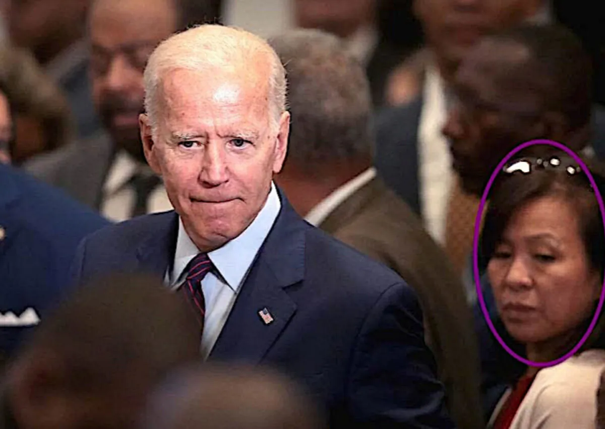 Kathy Chung (circled), the Hunter Biden friend enlisted as “gatekeeper” for his father as Vice President. She remains in a sensitive Pentagon post after special counsel Robert K. Hur implicated her in the mishandling of Joe Biden's classified documents. (MarcoPolo501c3.org via RealClearInvestigations)