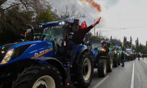 Greek Farmers Hold Protest Rally in Athens With Tractors
