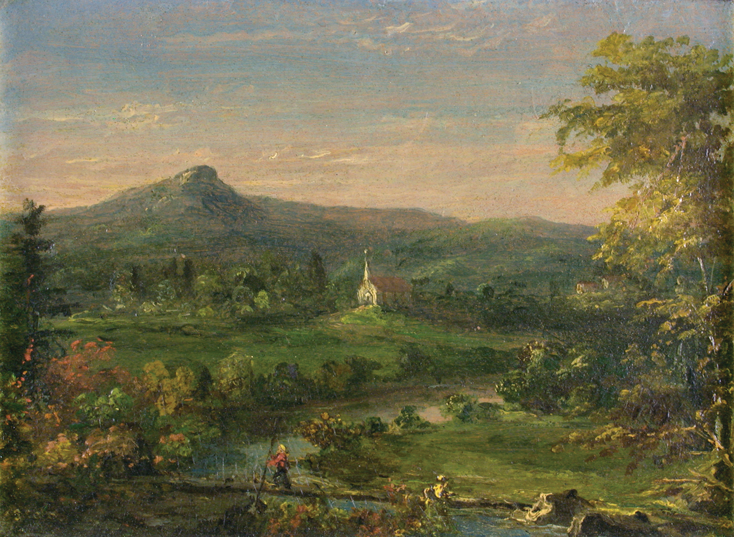 Landscape with Church by Sarah Cole