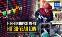 Foreign Direct Investment in China Drops to 30-Year Low