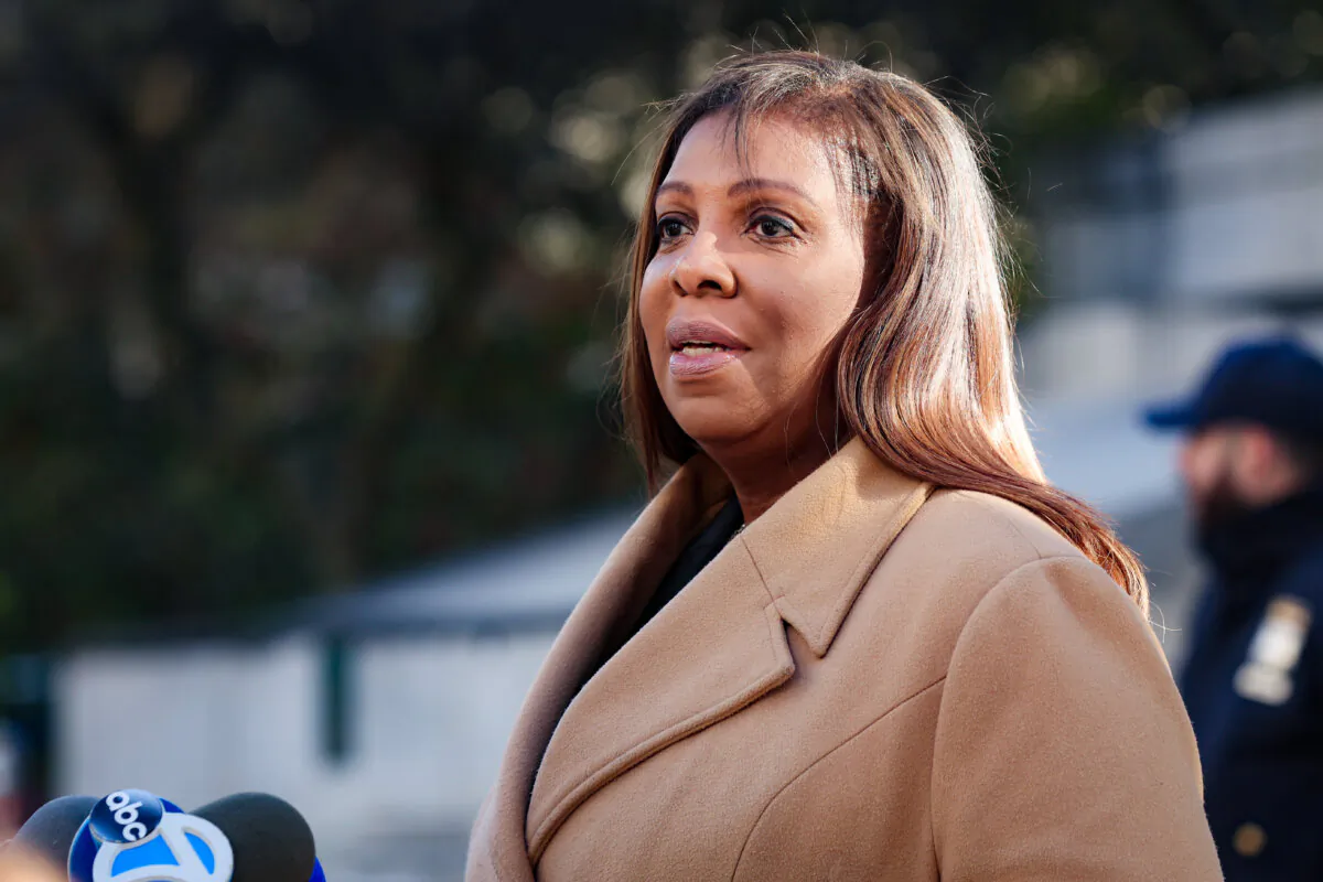 New York Attorney General Letitia James in New York City on Nov. 8, 2023. (Spencer Platt/Getty Images)