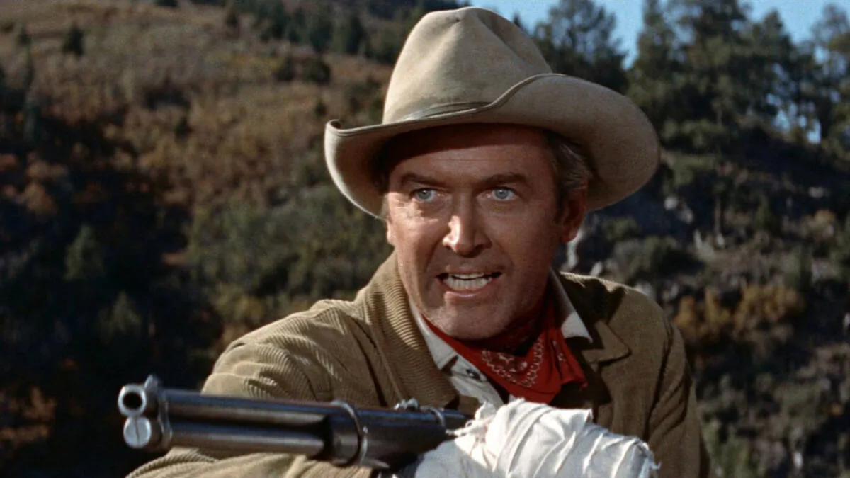 James Stewart is Will Lockhart, in “The Man From Laramie.” (Columbia Pictures)