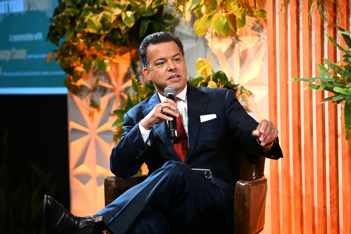 John Avlon, journalist, political commentator, and author, speaks on stage as The Bob Woodruff Foundation hosts The Got Your 6 Summit at Metropolitan Pavilion in New York City on June 15, 2022. (Slaven Vlasic/Getty Images for The Bob Woodruff Foundation )